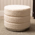Ivory Boucle Ottoman